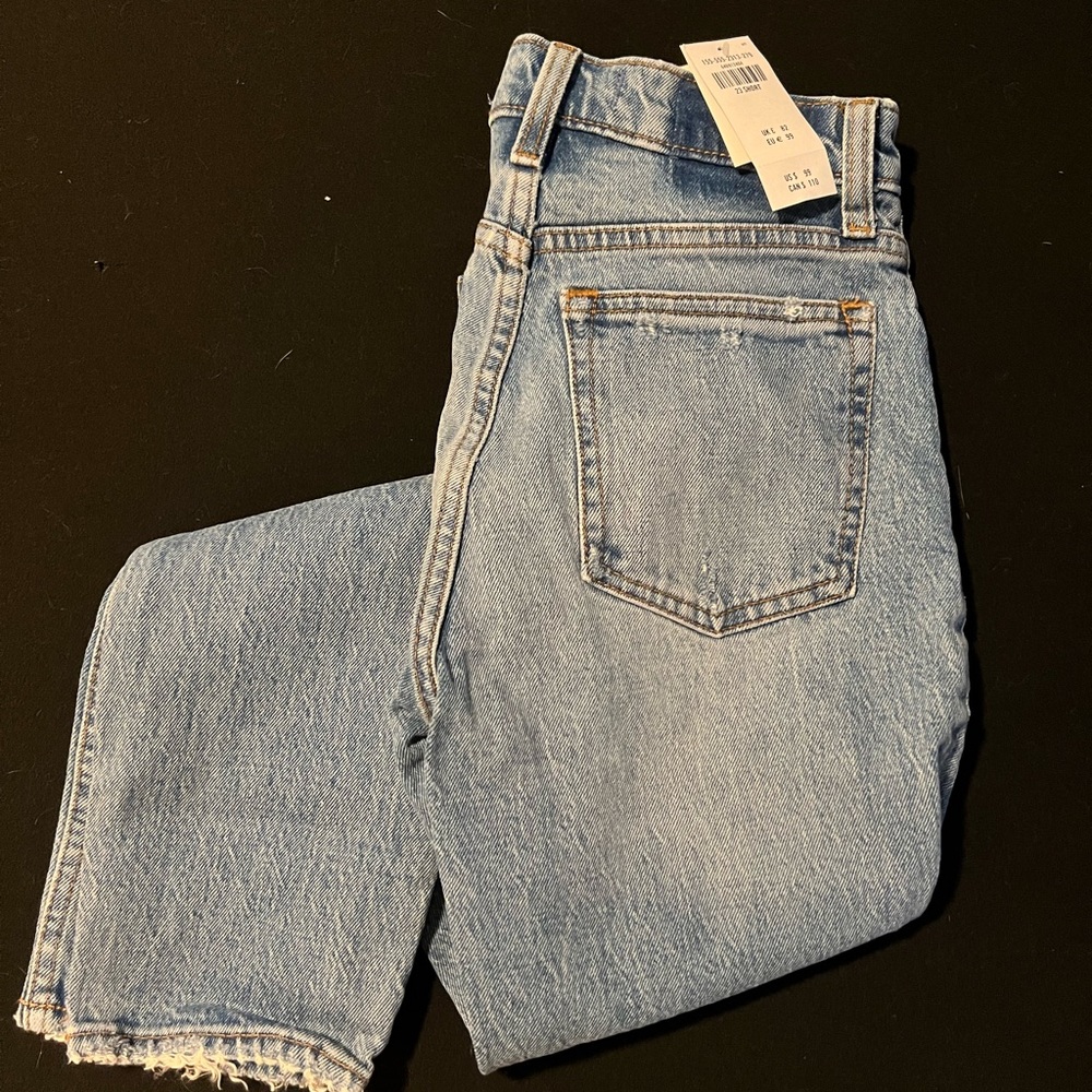Abercrombie skinny high rise distressed jeans